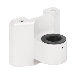 Slatwall mount in white.