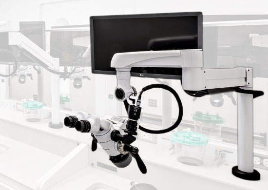 Dynamic height-adjustable arm for microscopes and video equipment in lab or classroom settings Dynamic height-adjustable arm for microscopes and video equipment in lab or classroom settings
